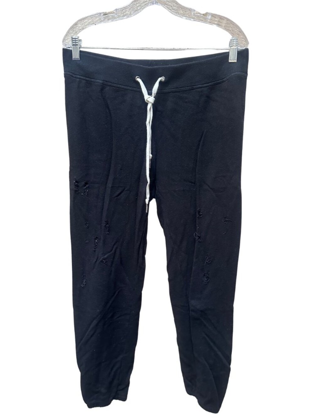 n:Philanthropy Black Distressed Sweatpants - Misses Large